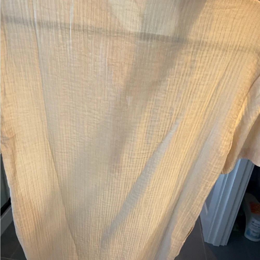 Anine Bing Satin Cream Lightweight Midi Dress - Picture 6 of 6
